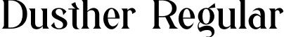 Dusther Regular font | Dusther.otf