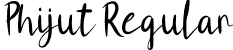 Phijut Regular font | Phijut.otf