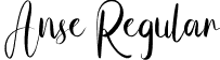 Anse Regular font | Anse.otf