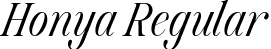 Honya Regular font | HonyaRegular-L3BGg.ttf