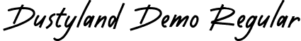 Dustyland Demo Regular font | Dustylanddemo-DOXgd.otf