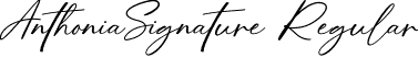 AnthoniaSignature Regular font | AnthoniaSignature.otf