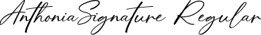 AnthoniaSignature Regular font | AnthoniaSignature.ttf