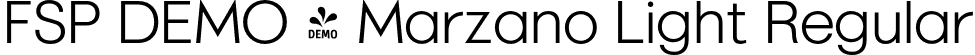 FSP DEMO - Marzano Light Regular font | Fontspring-DEMO-marzano-003-light.otf