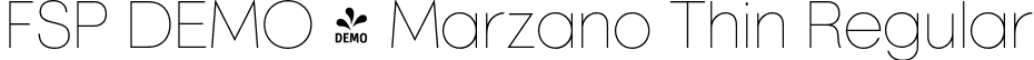 FSP DEMO - Marzano Thin Regular font | Fontspring-DEMO-marzano-001-thin.otf