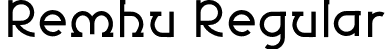 Remhu Regular font | Remhu┬áPersonalUse-Regular.otf