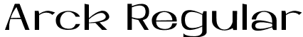 Arck Regular font | arck.otf