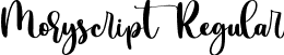 Moryscript Regular font | Moryscript Regular.ttf