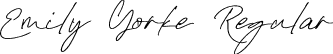 Emily Yorke Regular font | Emily Yorke - Signature Script Font.otf