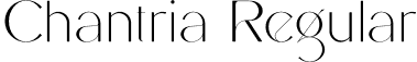 Chantria Regular font | Chantria.otf