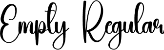 Empty Regular font | Empty.otf