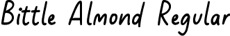 Bittle Almond Regular font | Bittle Almond Regular.ttf