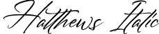 Hatthews Italic font | Hatthews Italic.ttf