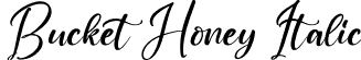 Bucket Honey Italic font | Bucket  Honey Italic.otf