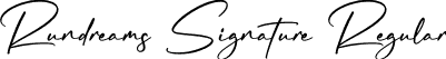 Rundreams Signature Regular font | Rundreams-Signature.otf