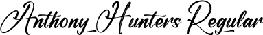 Anthony Hunters Regular font | Anthony-Hunters.otf