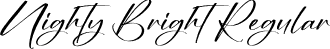 Nighty Bright Regular font | Nighty-Bright.otf