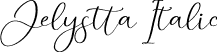 Jelystta Italic font | Jelystta-Italic.otf