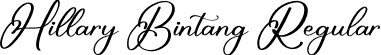 Hillary Bintang Regular font | Hillary-Bintang.otf