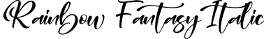 Rainbow Fantasy Italic font | Rainbow-Fantasy-Italic.otf