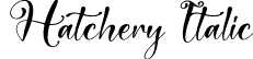 Hatchery Italic font | Hatchery-Italic-1.otf