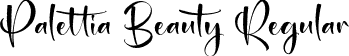 Palettia Beauty Regular font | Palettia-Beauty.otf