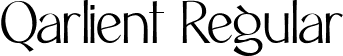 Qarlient Regular font | qarlientregular-wy9no.ttf