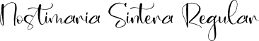 Nostimaria Sintera Regular font | Nostimaria-Sintera.otf