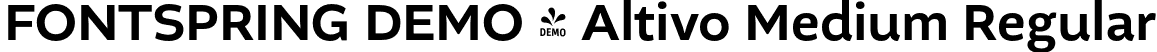 FONTSPRING DEMO - Altivo Medium Regular font | Fontspring-DEMO-altivo-medium.otf