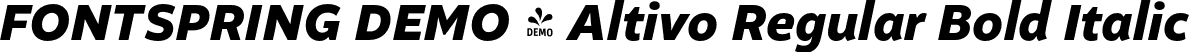FONTSPRING DEMO - Altivo Regular Bold Italic font | Fontspring-DEMO-altivo-bolditalic.otf