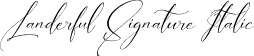 Landerful Signature Italic font | Landerful-Signature-Italic.otf