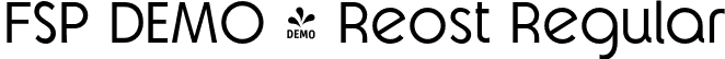 FSP DEMO - Reost Regular font | Fontspring-DEMO-reost-regular.otf