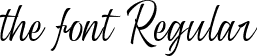 the font Regular font | Roney.ttf