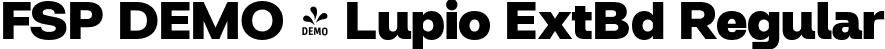 FSP DEMO - Lupio ExtBd Regular font | Fontspring-DEMO-lupio-extrabold.otf