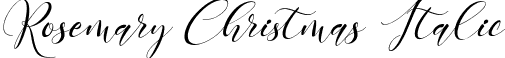 Rosemary Christmas Italic font | RosemaryChristmasItalic-mLO7j.ttf