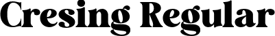 Cresing Regular font | cresing.otf