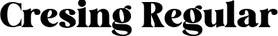 Cresing Regular font | cresing.ttf