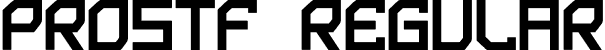 prostf Regular font | prostf.ttf