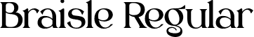 Braisle Regular font | braisle.otf