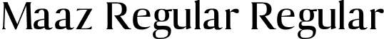 Maaz Regular Regular font | maaz-regulardemo.otf