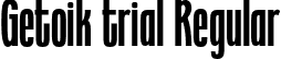 Getoik trial Regular font | GetoiktrialRegular-BWwm5.otf