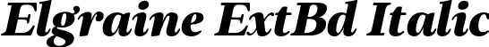 Elgraine ExtBd Italic font | Elgraine-ExtraBoldItalic.otf