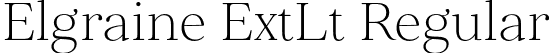 Elgraine ExtLt Regular font | Elgraine-ExtraLight.otf