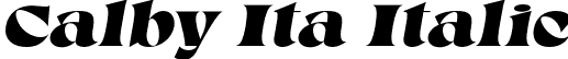 Calby Ita Italic font | CalbyFree-Italic.otf