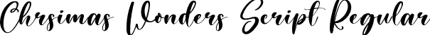 Chrsimas Wonders Script Regular font | ChrsimasWonders-Script.ttf