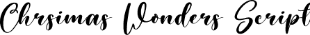 Chrsimas Wonders Script font | ChrsimasWonders-Script.otf