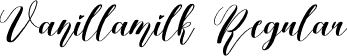 Vanillamilk Regular font | Vanillamilk.otf