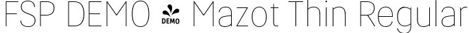 FSP DEMO - Mazot Thin Regular font | Fontspring-DEMO-mazot-thin.otf