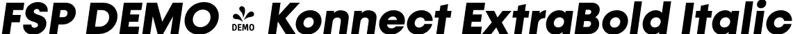 FSP DEMO - Konnect ExtraBold Italic font | Fontspring-DEMO-konnect-extrabolditalic.otf