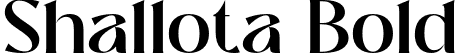 Shallota Bold font | Shallota Bold.otf